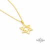 Large Star of David Necklace — view 4