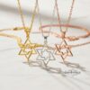 Large Star of David Necklace — view 6