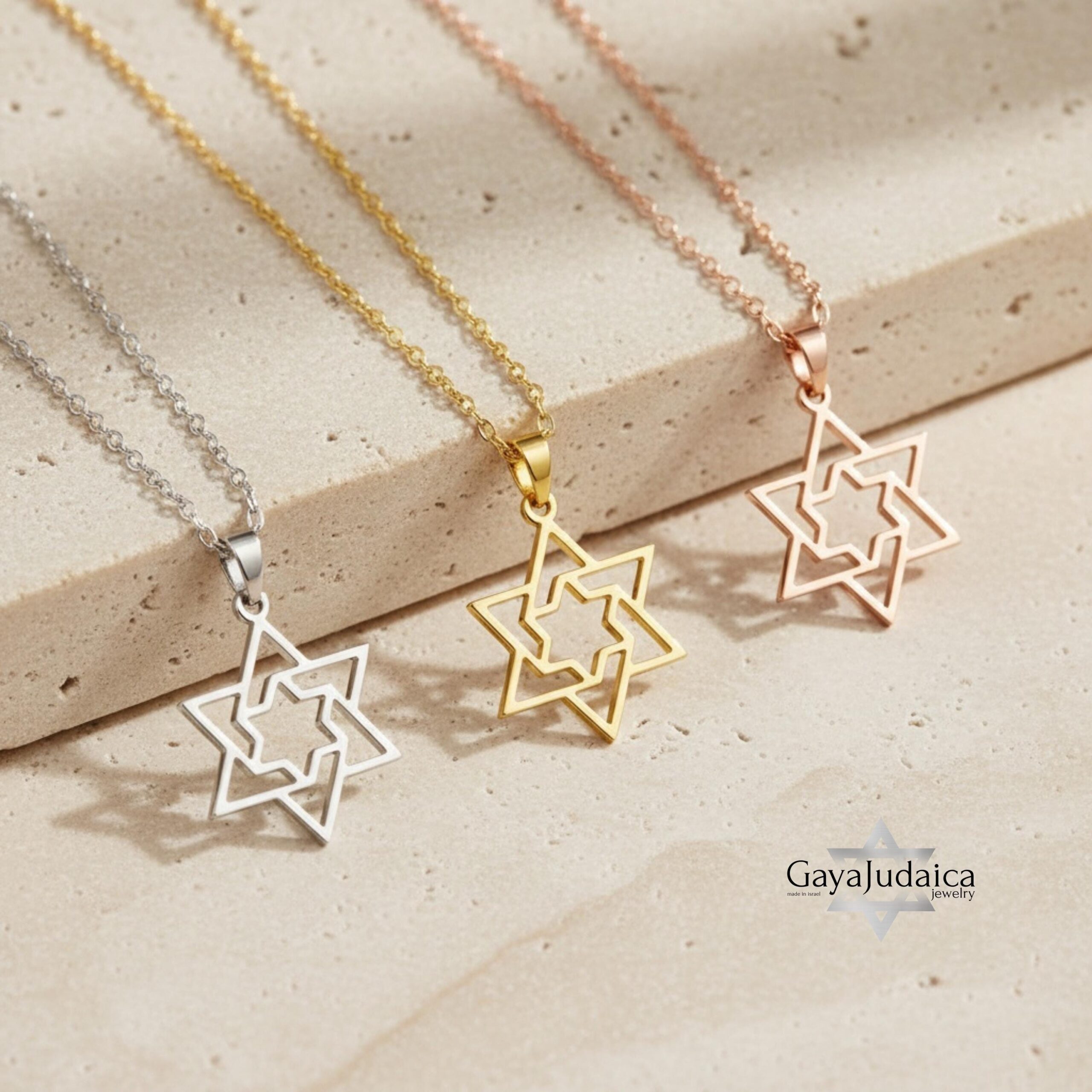 Large Star of David Necklace — Statement Magen David Pendant Large Star of David Necklace — Statement Magen David Pendant