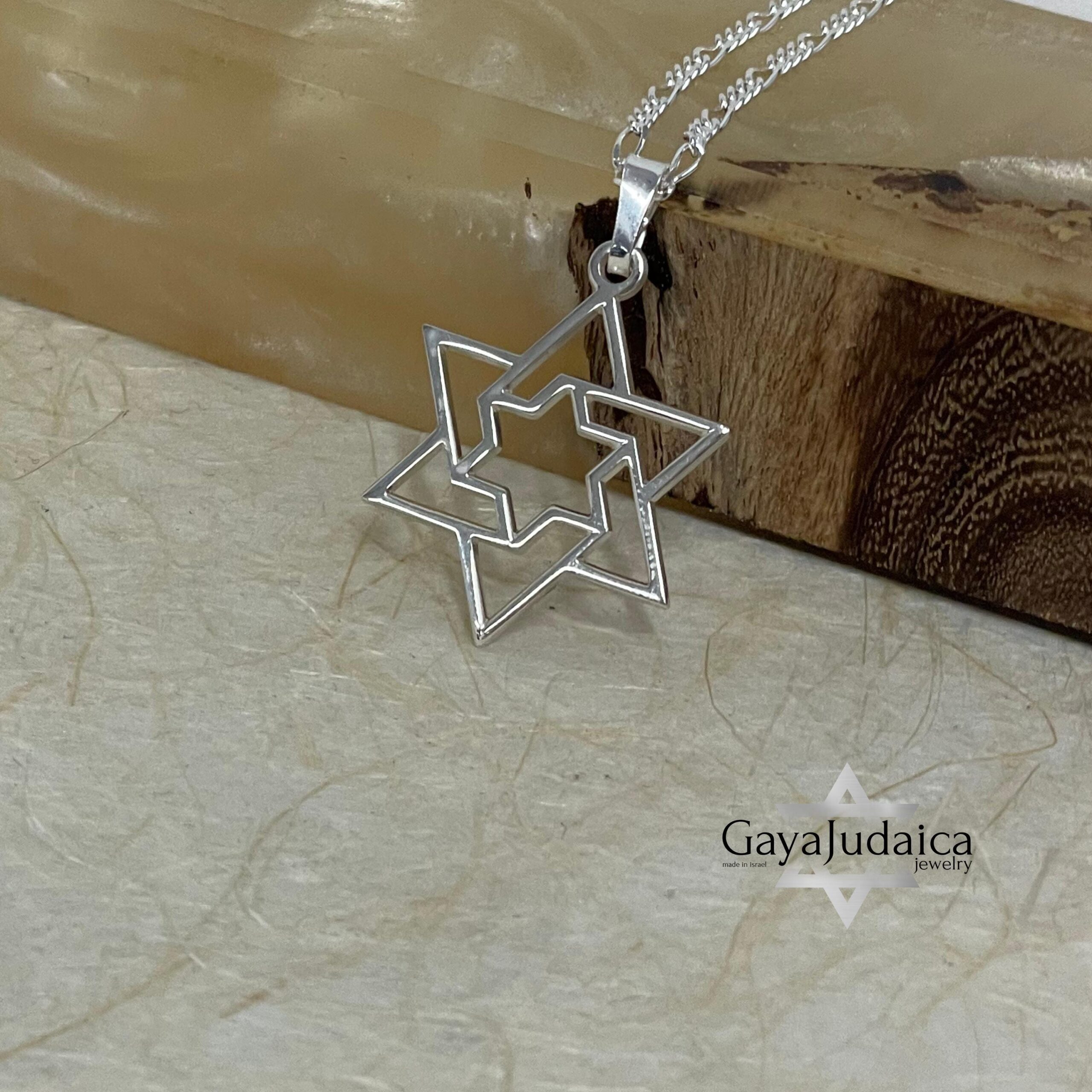 Large Star of David Necklace — Statement Magen David Pendant Large Star of David Necklace — Statement Magen David Pendant