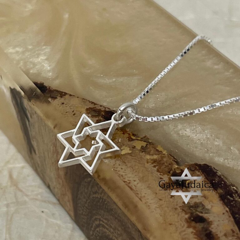 Dainty Star of David Necklace — view 2