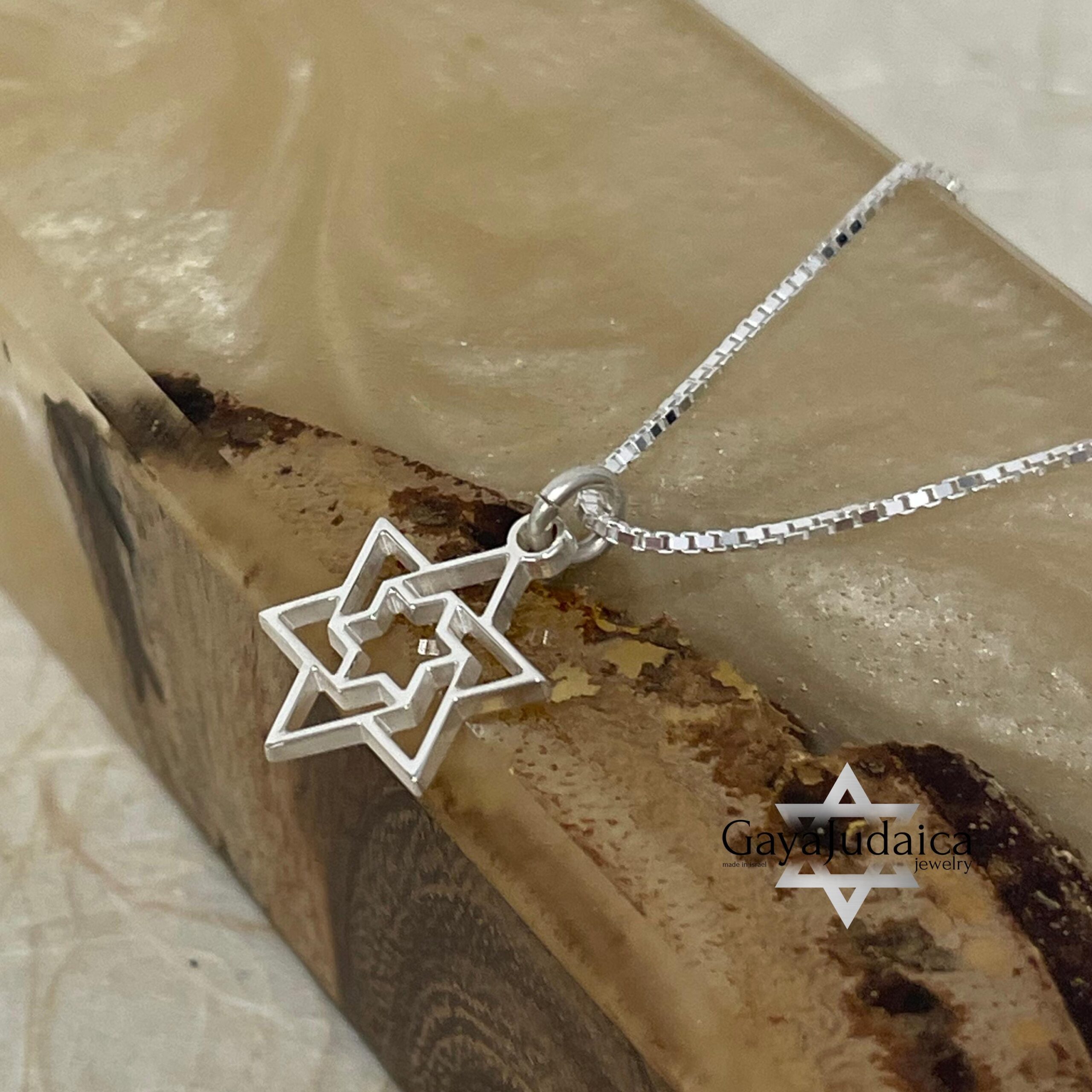 Dainty Star of David Necklace — Petite Sterling Silver Magen David Pendant Dainty Star of David Necklace — Petite Sterling Silver Magen David Pendant