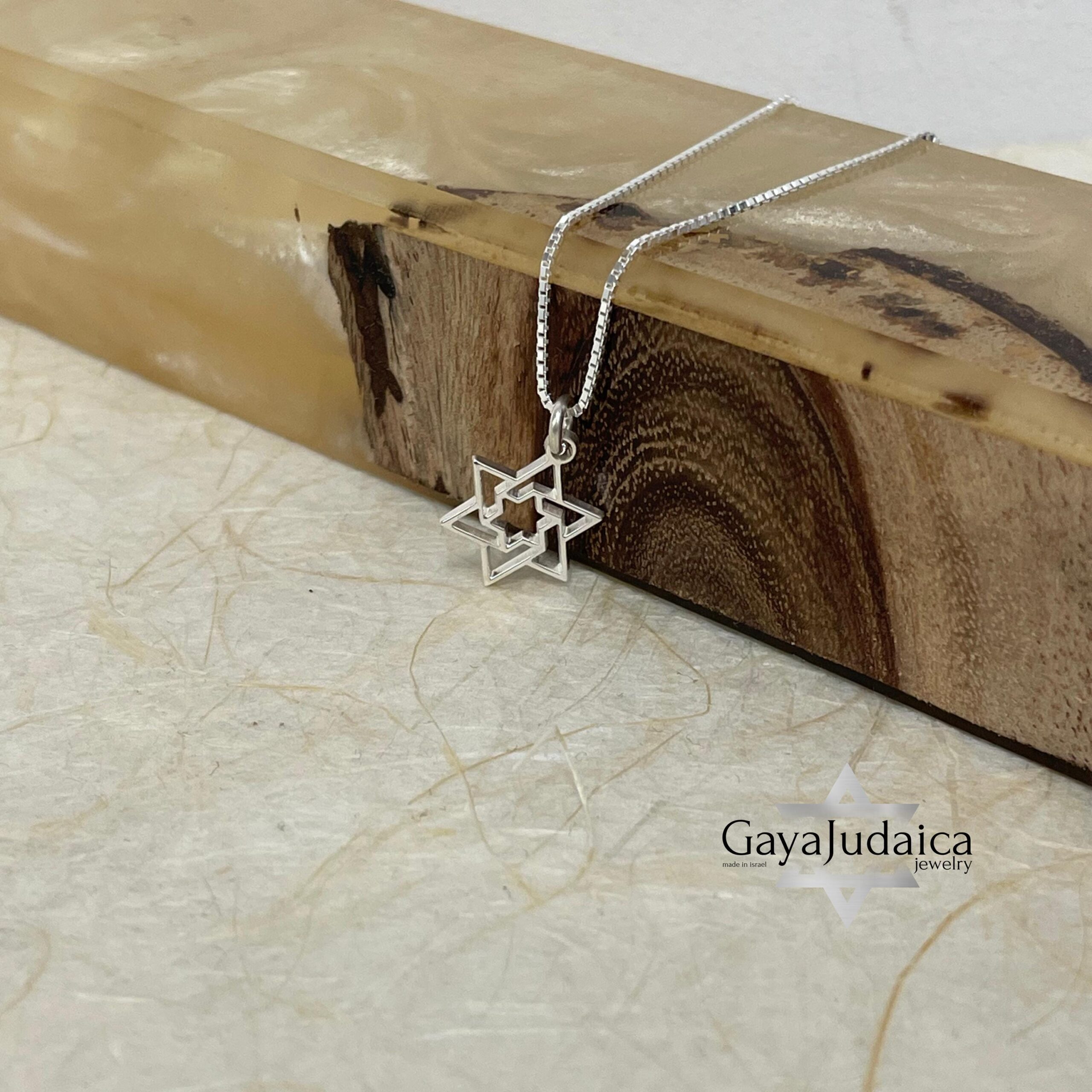 Dainty Star of David Necklace — Petite Sterling Silver Magen David Pendant Dainty Star of David Necklace — Petite Sterling Silver Magen David Pendant