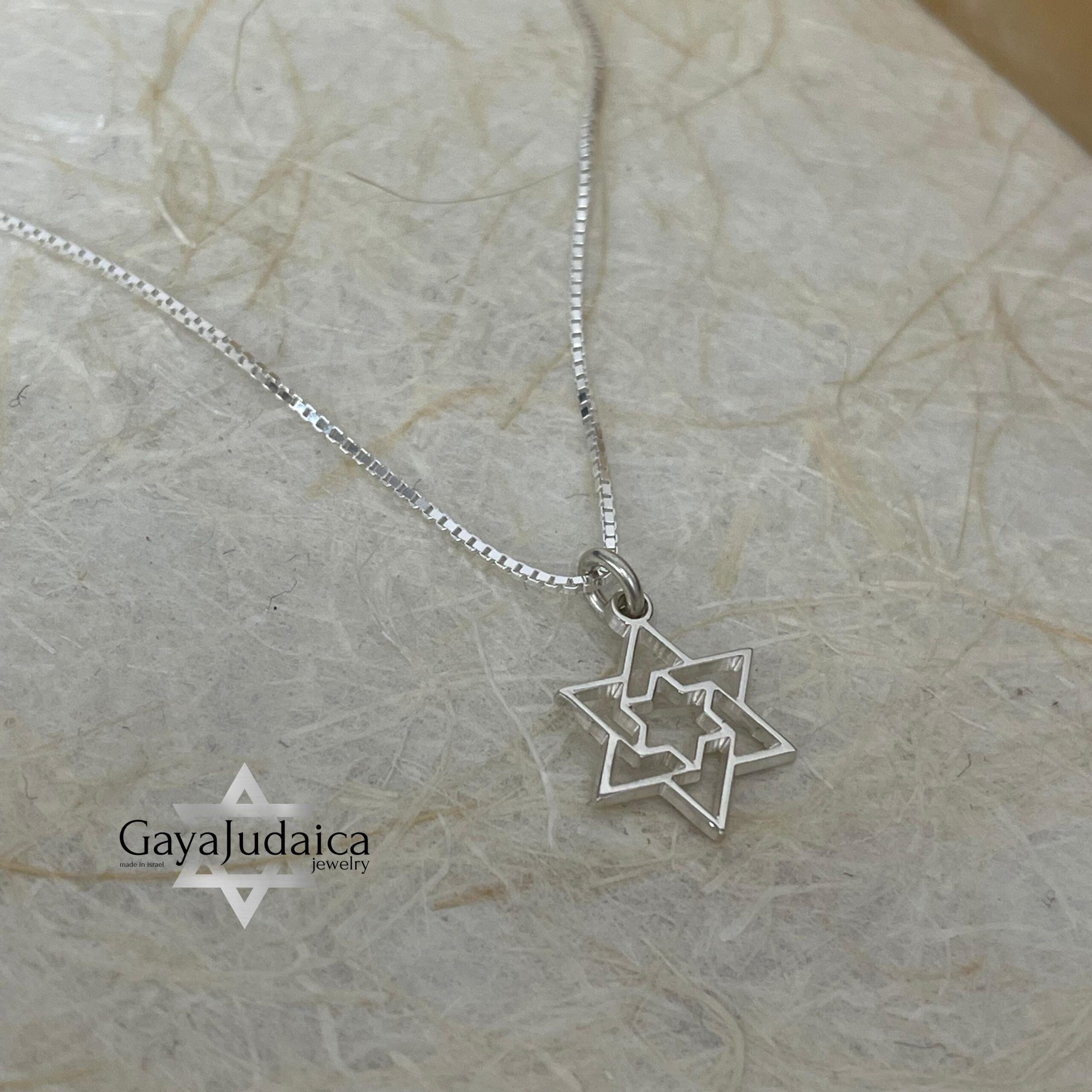 Dainty Star of David Necklace — Petite Sterling Silver Magen David Pendant Dainty Star of David Necklace — Petite Sterling Silver Magen David Pendant