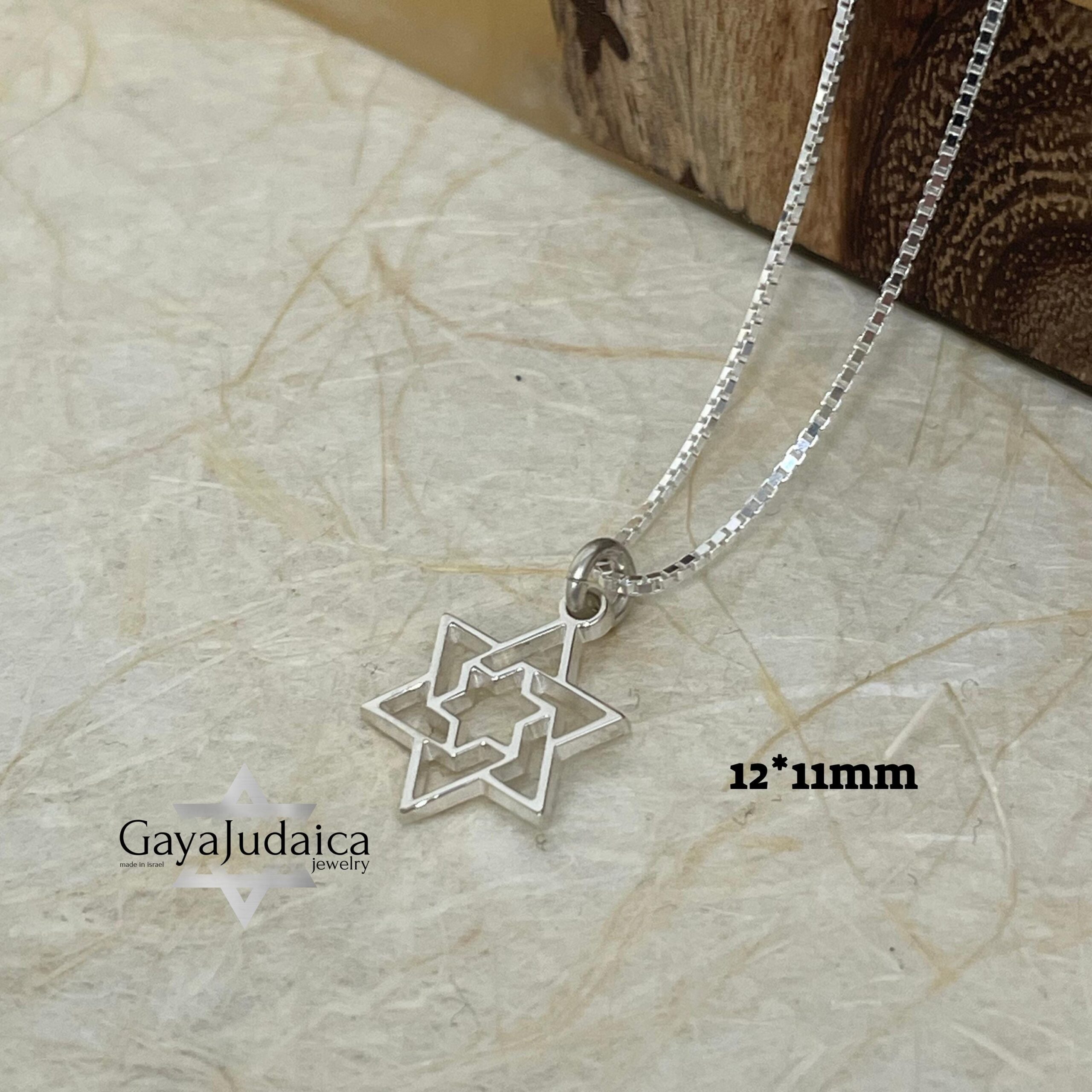 Dainty Star of David Necklace — Petite Sterling Silver Magen David Pendant Dainty Star of David Necklace — Petite Sterling Silver Magen David Pendant