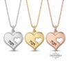 Hebrew Name Necklace with Heart Pendant — view 5