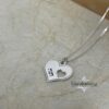 Hebrew Name Necklace with Heart Pendant — view 9
