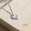 Hebrew Name Necklace with Heart Pendant — view 14