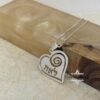 Heart Pendant Necklace with Hebrew Name — view 6