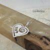 Heart Pendant Necklace with Hebrew Name — view 7