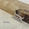 Hebrew Name Necklace with Star of David & Birthstone Zircon — view 6