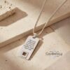 Engraved Psalm 23:4 Nano Bible Necklace — view 1