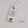 Engraved Psalm 23:4 Nano Bible Necklace — view 10