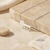 Personalized Hebrew Name Flower Necklace — view 1