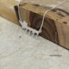 Personalized Hebrew Name Flower Necklace — view 6