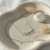 Personalized Hebrew Name Flower Necklace — view 11