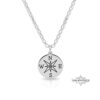 Engraved Compass Necklace — view 2