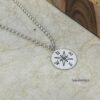 Engraved Compass Necklace — view 5
