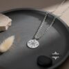 Engraved Compass Necklace — view 8