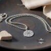 Engraved Compass Necklace — view 9