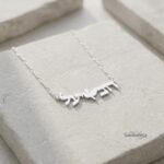 Custom Hebrew Two-Name Necklace with Dove — Israeli Judaica