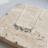 Custom Hebrew Two-Name Necklace with Dove — view 14