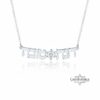 Two-Name Hebrew Necklace with Star of David & Zircon — view 2