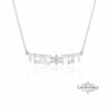 Two-Name Hebrew Necklace with Star of David & Zircon — view 5