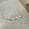 Two-Name Hebrew Necklace with Star of David & Zircon — view 9