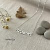 Two-Name Hebrew Necklace with Star of David & Zircon — view 11