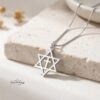 Cross with Star of David Necklace — view 1