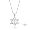 Cross with Star of David Necklace — view 2