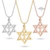 Cross with Star of David Necklace — view 5