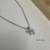 Mini Chai Necklace Stainless Steel — Israeli Judaica — view 4