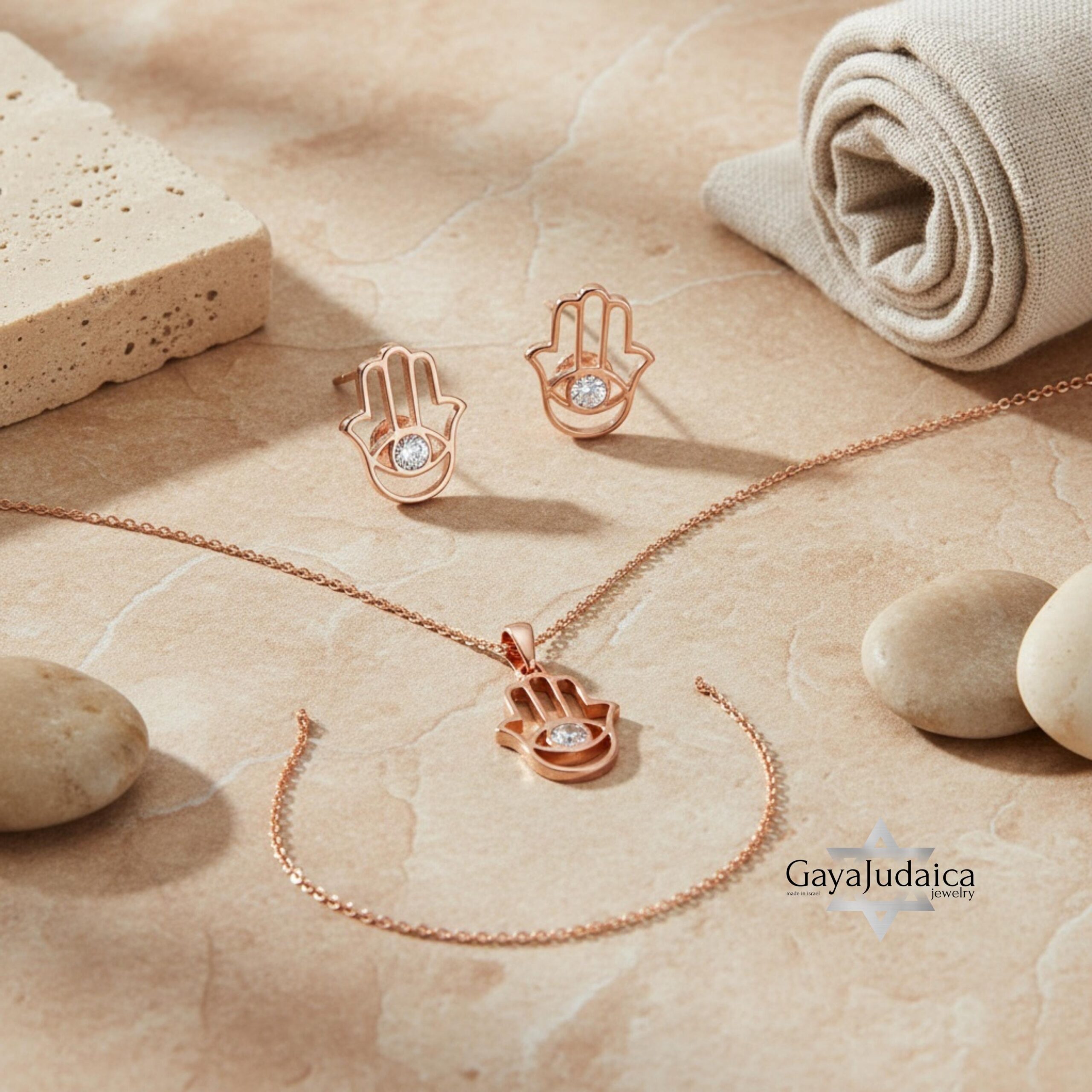 Hamsa Necklace and Earrings Set — Sterling Silver Evil Eye Protection Jewelry Hamsa Necklace and Earrings Set — Sterling Silver Evil Eye Protection Jewelry