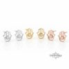 Hamsa Necklace and Earrings Set — Sterling Silver — view 9