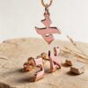 Hebrew Letter Earrings and Necklace Set — view 8