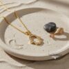 Hamsa Necklace with Zirconia — view 10