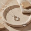 Hamsa Necklace with Zirconia — view 14