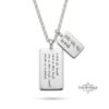 Custom Hebrew Double Tag Necklace — view 2