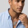 Custom Hebrew Double Tag Necklace — view 15