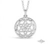 Custom Star of David Birthstone Pendant — view 2
