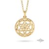 Custom Star of David Birthstone Pendant — view 3
