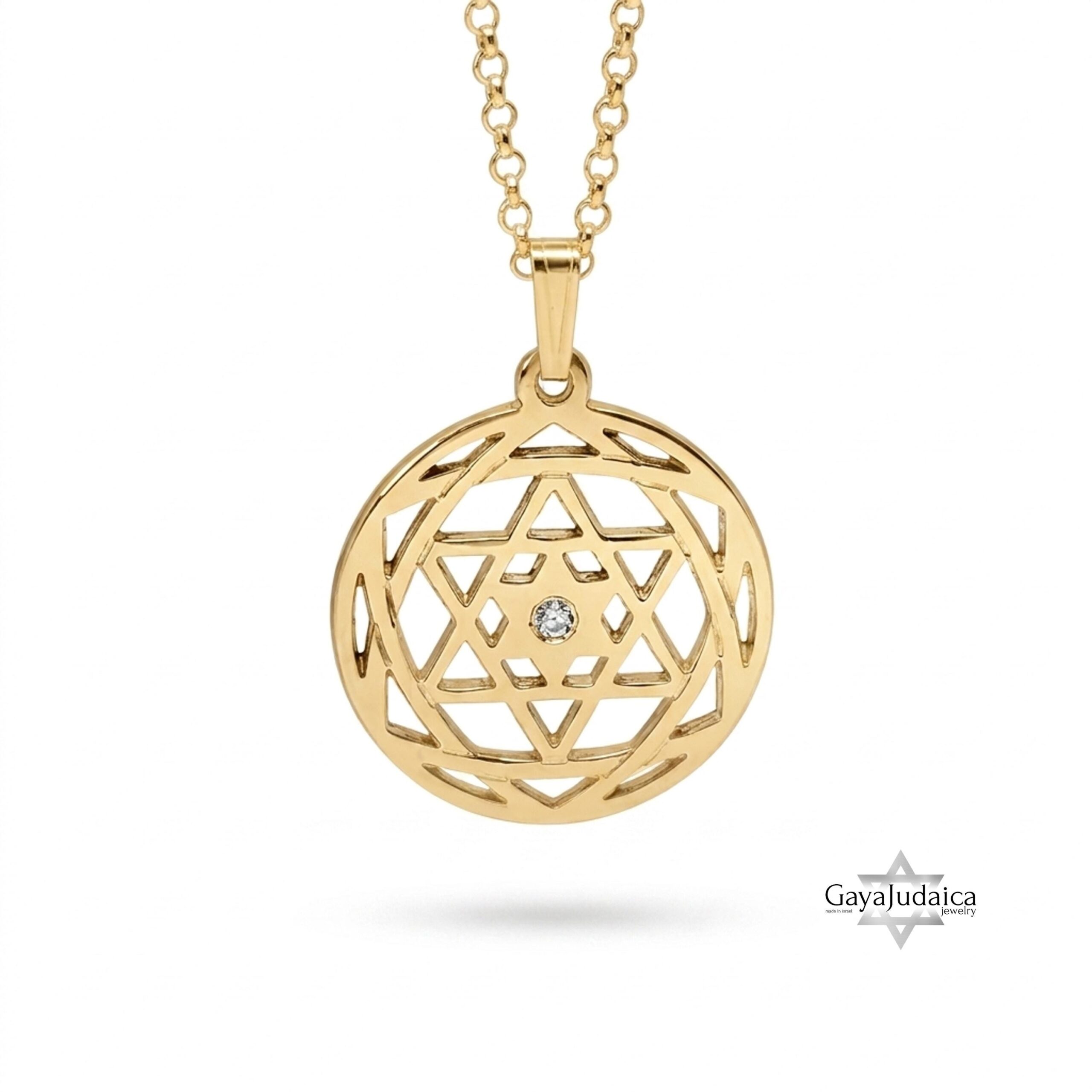Custom Star of David Birthstone Pendant — Personalized Israeli Necklace Custom Star of David Birthstone Pendant — Personalized Israeli Necklace