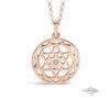 Custom Star of David Birthstone Pendant — view 4