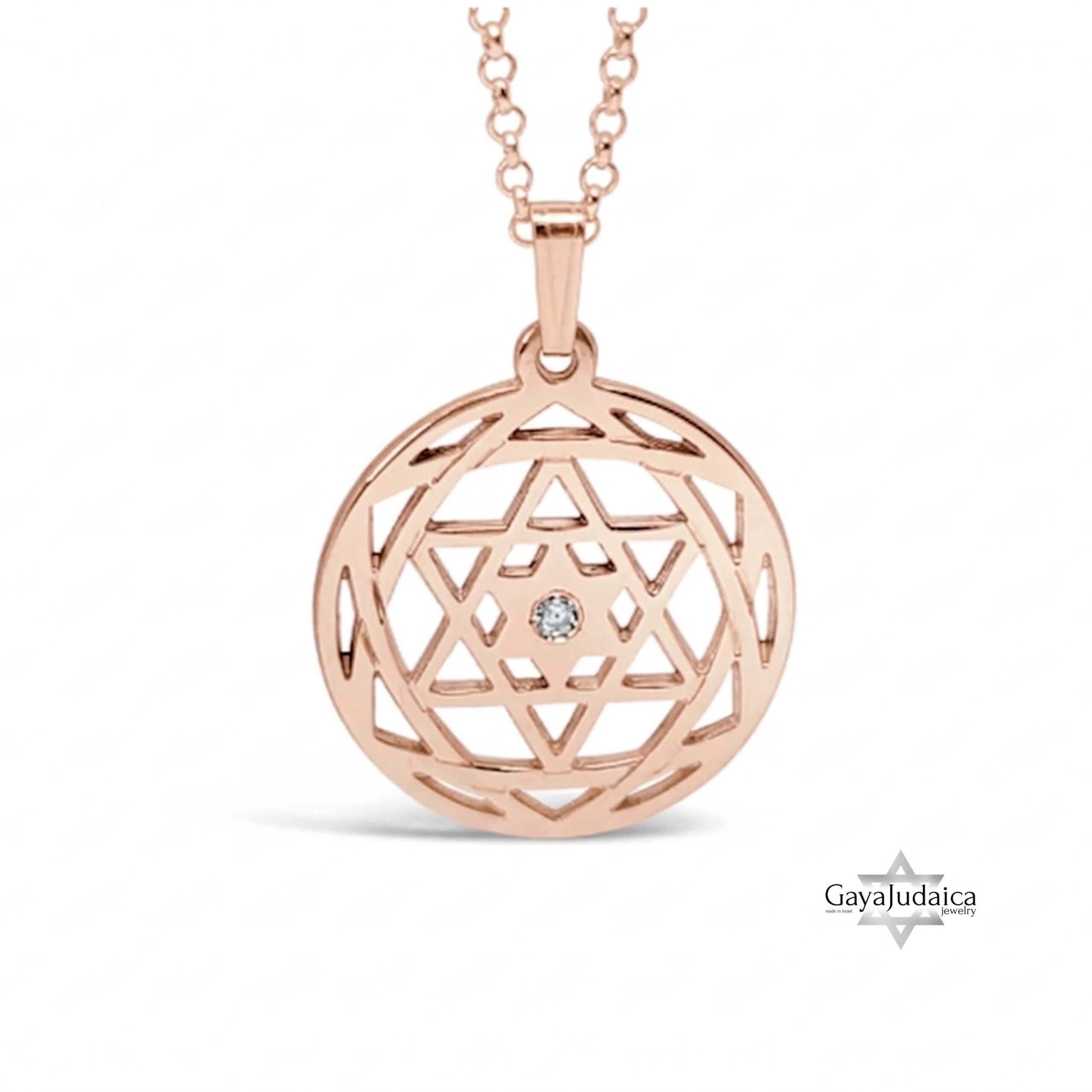 Custom Star of David Birthstone Pendant — Personalized Israeli Necklace Custom Star of David Birthstone Pendant — Personalized Israeli Necklace