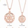 Custom Star of David Birthstone Pendant — view 7