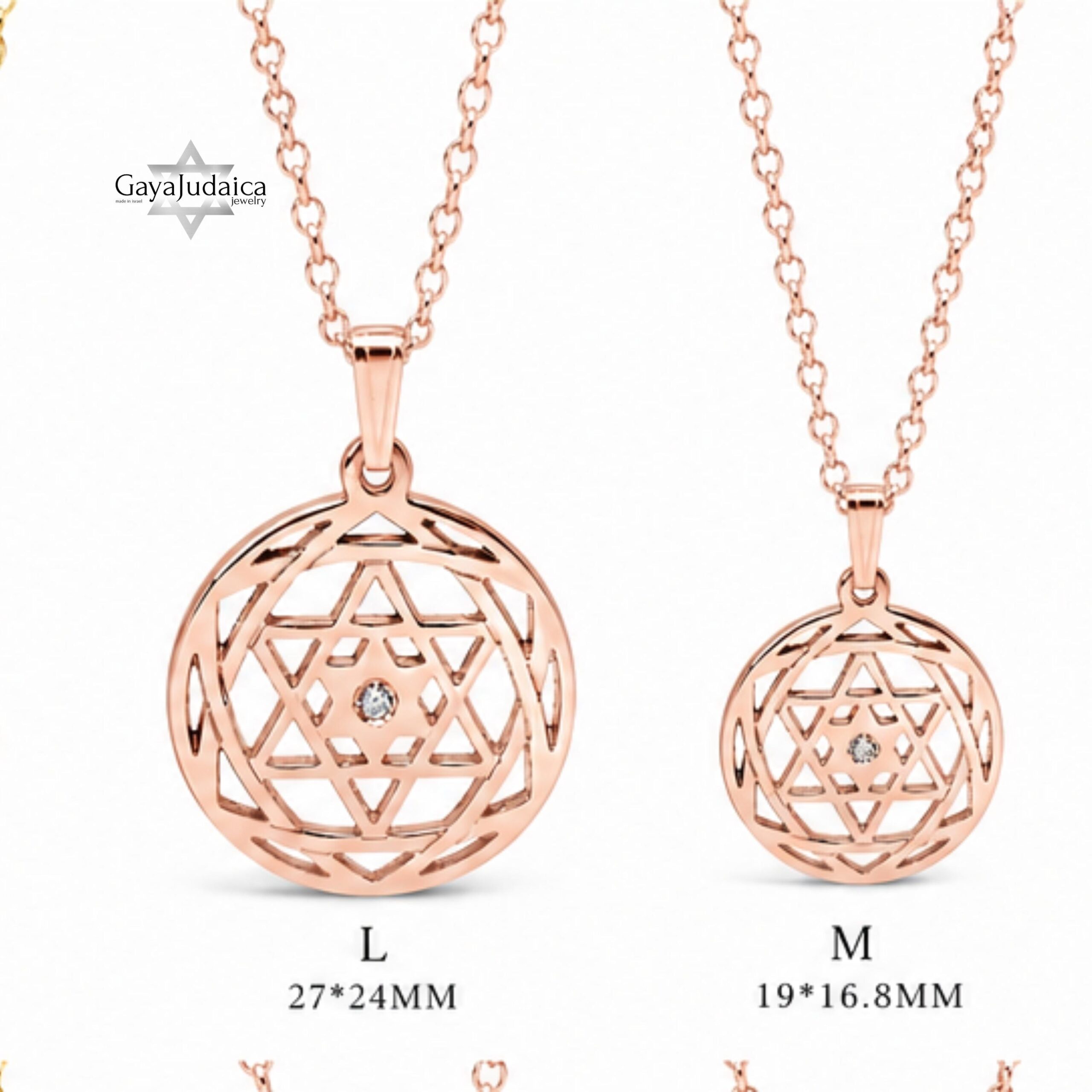 Custom Star of David Birthstone Pendant — Personalized Israeli Necklace Custom Star of David Birthstone Pendant — Personalized Israeli Necklace