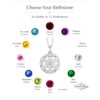 Custom Star of David Birthstone Pendant — view 11