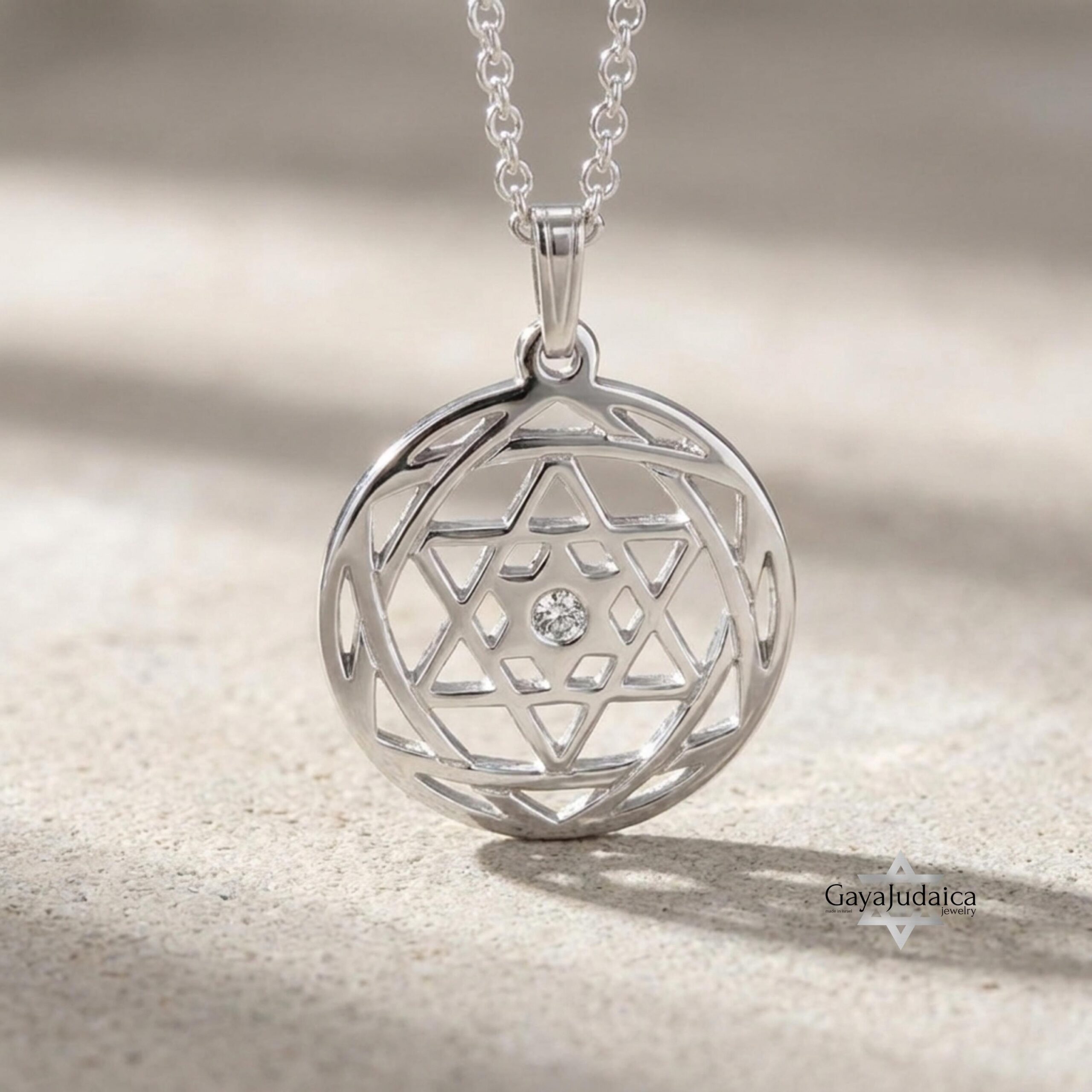 Custom Star of David Birthstone Pendant — Personalized Israeli Necklace Custom Star of David Birthstone Pendant — Personalized Israeli Necklace